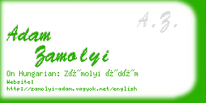 adam zamolyi business card